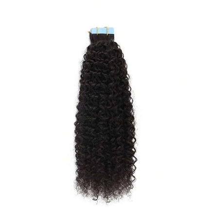 #1B DEEP CURLY TAPE IN EXTENSIONS